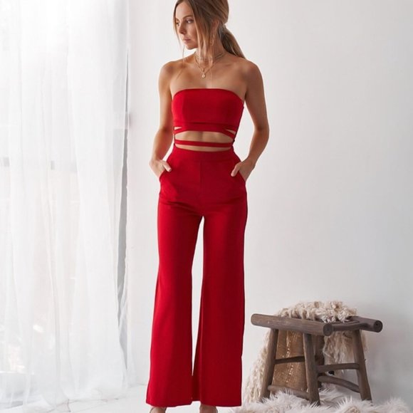 Whyte Valentyne Pants - Whyte Valentyne Cut Out Jumpsuit
